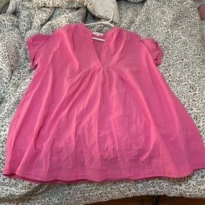 oversized pink dress